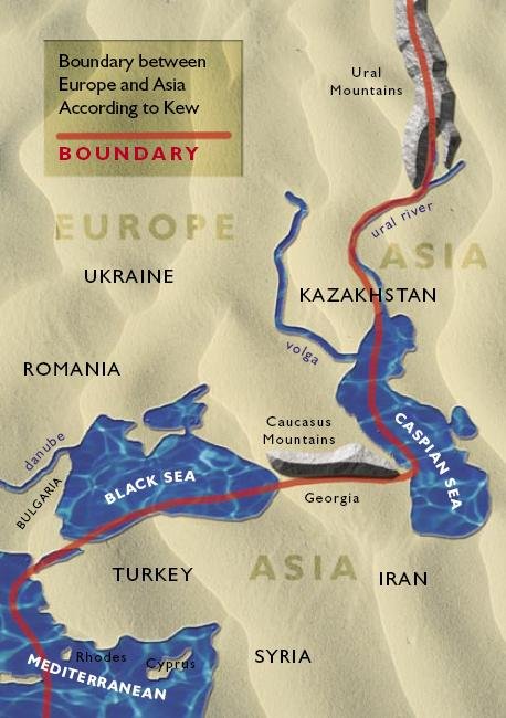Europe Asia boundary